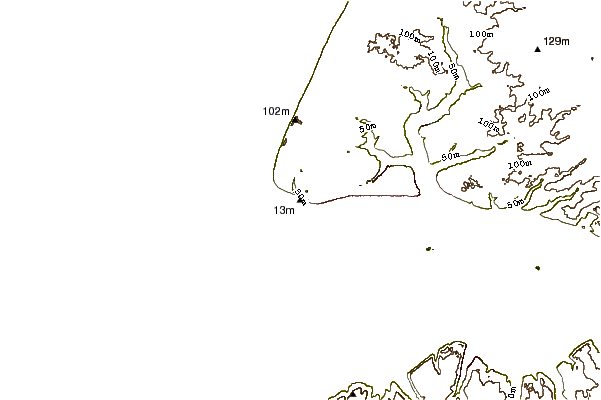 Shoreline around Le Havre Beach