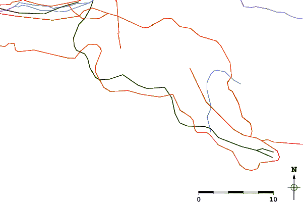 Roads and rivers around Le Liouquet