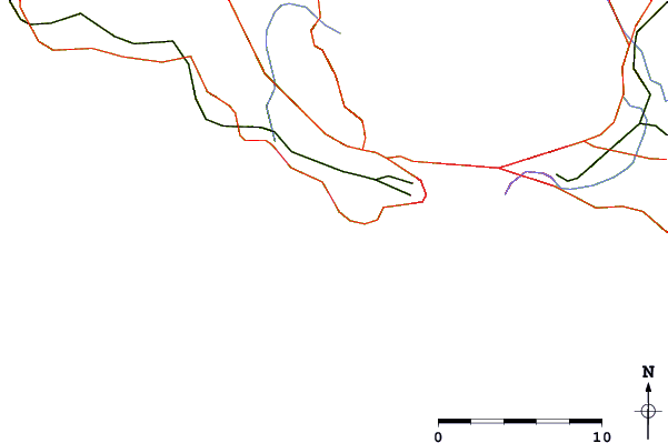 Roads and rivers around Le Manege