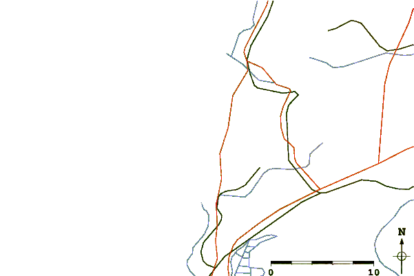 Roads and rivers around Seignosse - Le Penon