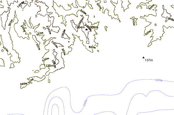 Shoreline around Le Port