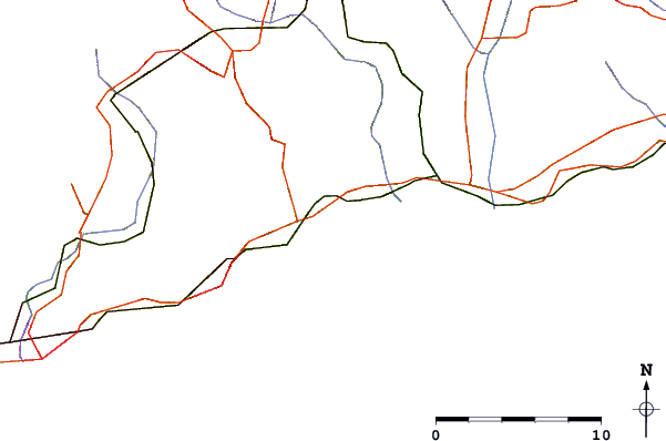 Roads and rivers around Le Port