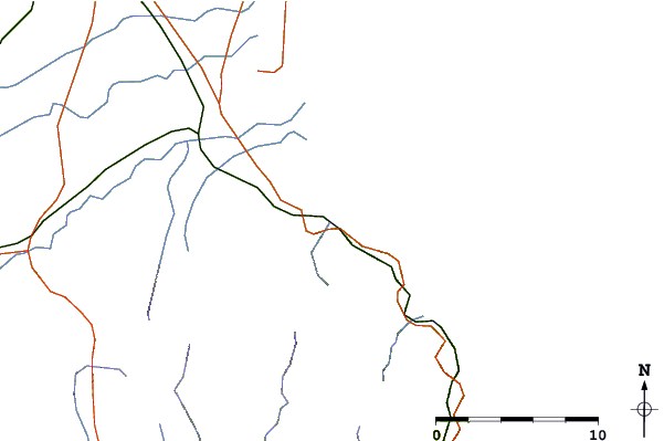 Roads and rivers around Le Racou