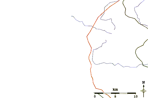 Roads and rivers around Le Rozel