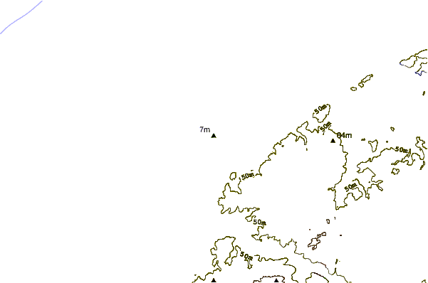 Shoreline around Le Triangle