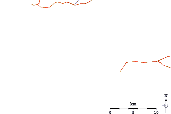Roads and rivers around Le Veryac'h