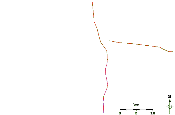 Roads and rivers around Le Wharf