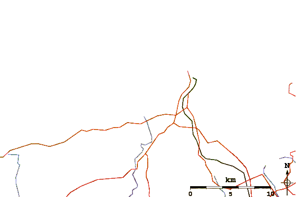 Roads and rivers around Le Dossen