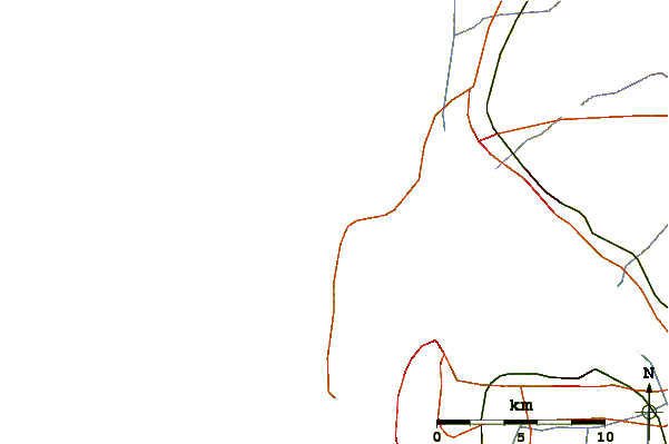 Roads and rivers around Le Truc Vert