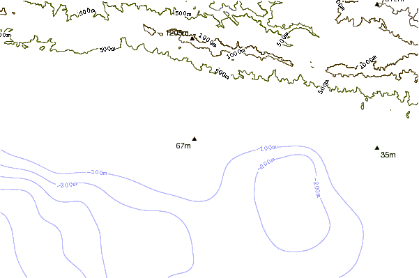 Shoreline around Leadbetter