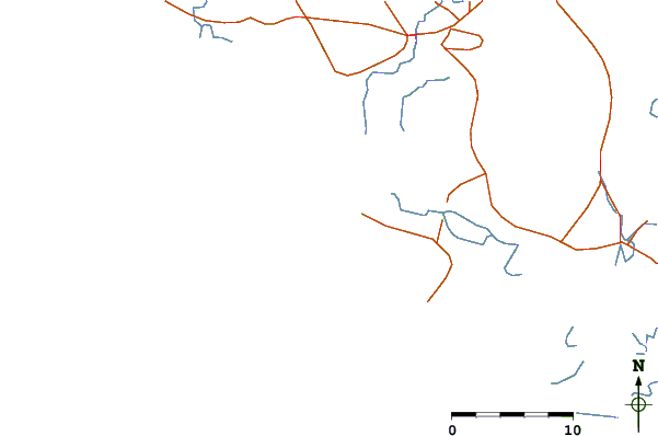 Roads and rivers around Leam Sing