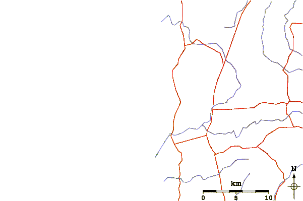 Roads and rivers around Lefthanders