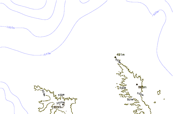 Shoreline around Leftovers/Rightovers