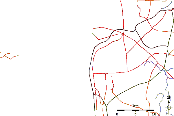 Roads and rivers around Leighton Beach