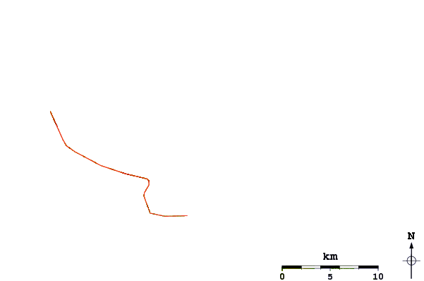 Roads and rivers around Leivada (Tinos)