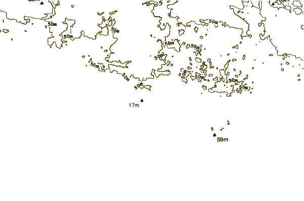 Shoreline around Le Kerou