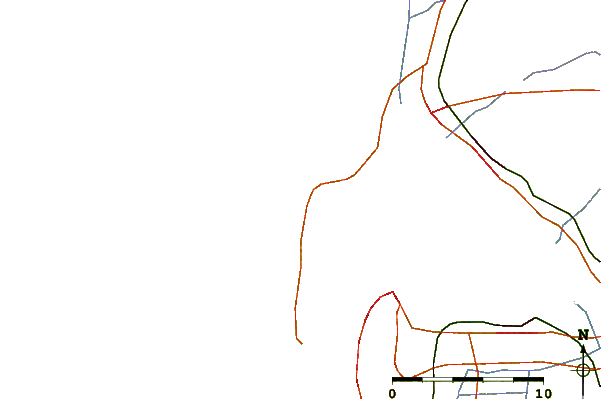 Roads and rivers around Le Petit Train
