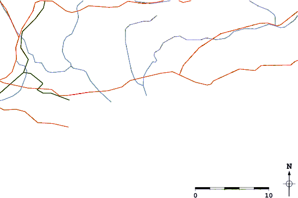Roads and rivers around Les Bormettes