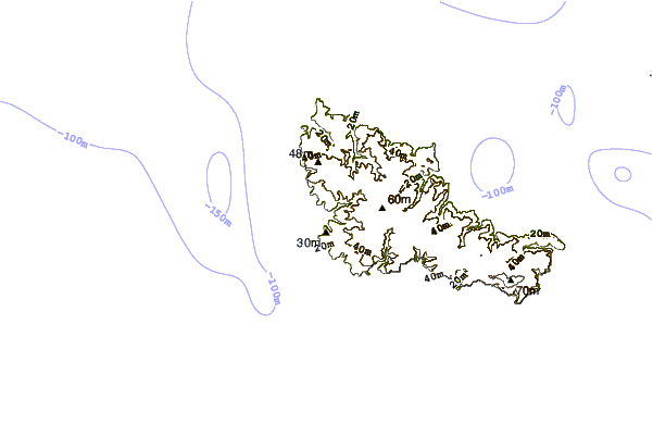 Shoreline around Belle Ile - Les Donnants