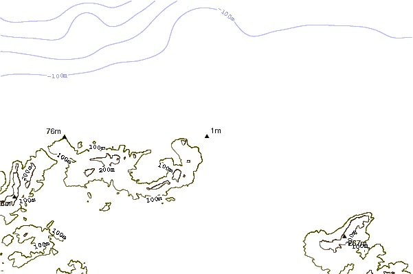 Shoreline around Les Grottes Bizerte