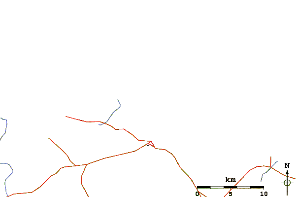 Roads and rivers around Les Grottes Bizerte