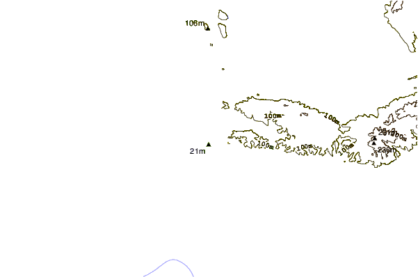 Shoreline around Les Laurons