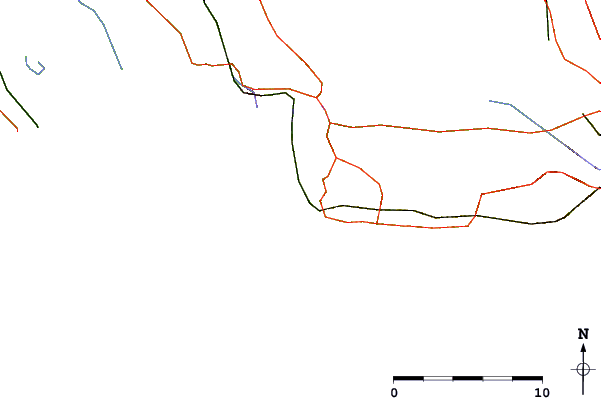 Roads and rivers around Les Laurons