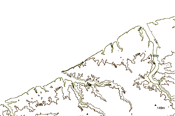 Shoreline around Le Petits Dalles