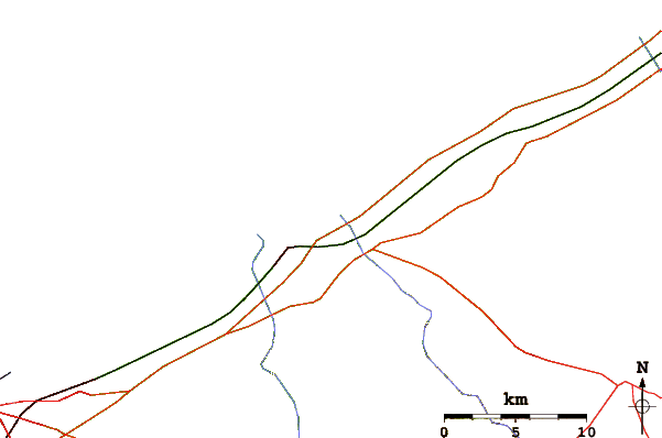 Roads and rivers around Les Sablettes