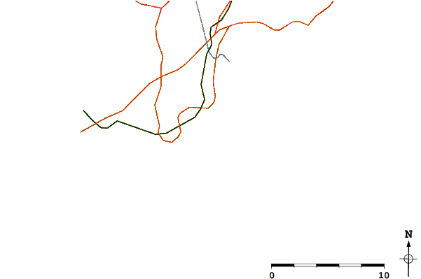 Roads and rivers around Lesconil