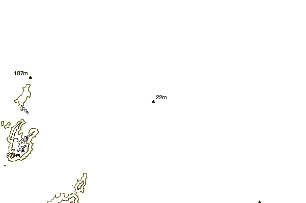 Shoreline around Leste Oeste