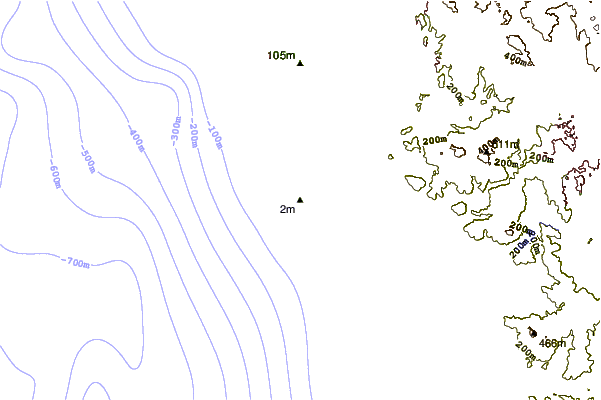 Shoreline around Leucadia