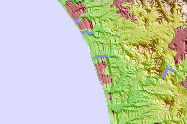 Surf spots located close to Leucadia
