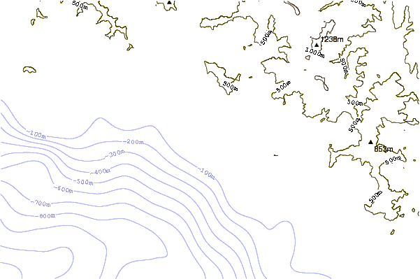 Shoreline around Levanto