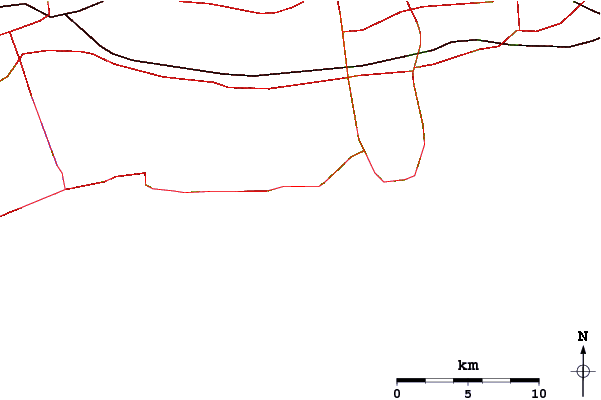 Roads and rivers around Lido Beach