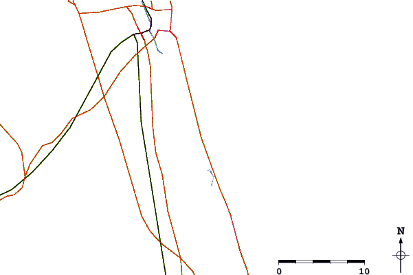 Roads and rivers around Lighthouse