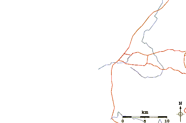 Roads and rivers around Lighthouse Beach
