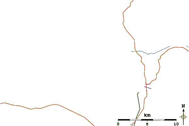 Roads and rivers around Lighthouse