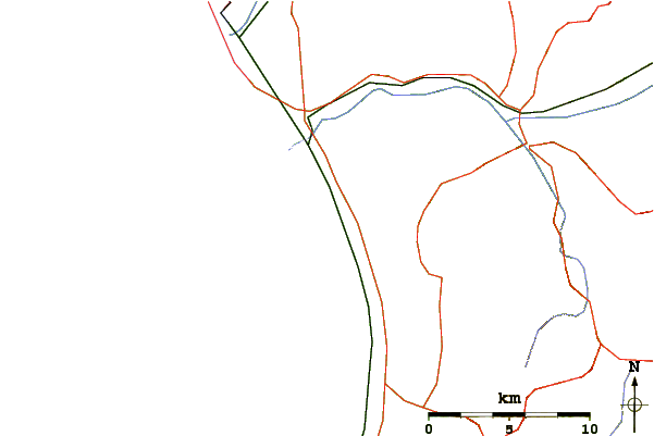 Roads and rivers around Lillatro