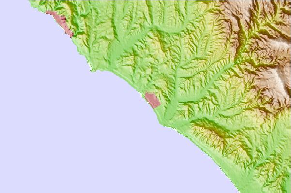 Surf spots located close to Linda Lane Beach