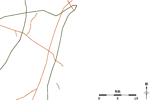 Roads and rivers around Linkys