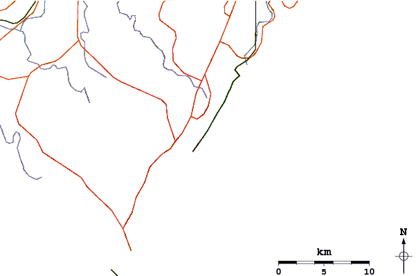 Roads and rivers around Little Austi and Main Beach