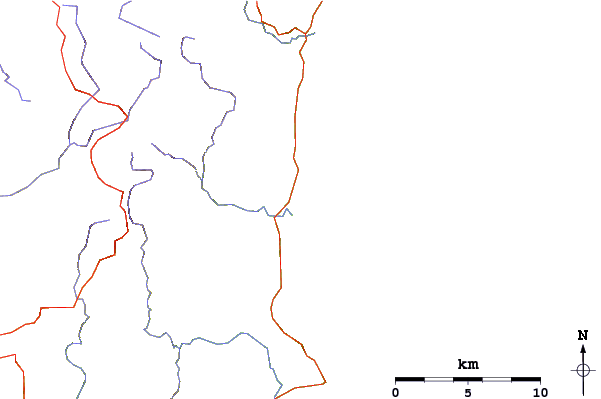 Roads and rivers around Little Beach