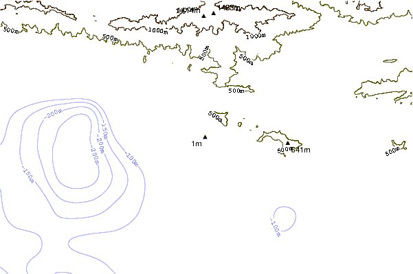 Shoreline around Little Rincon