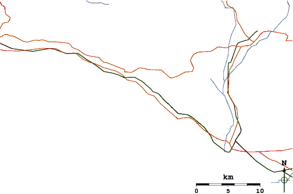 Roads and rivers around Little Rincon