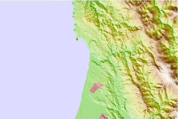 Surf spots located close to Little River Clam Beach
