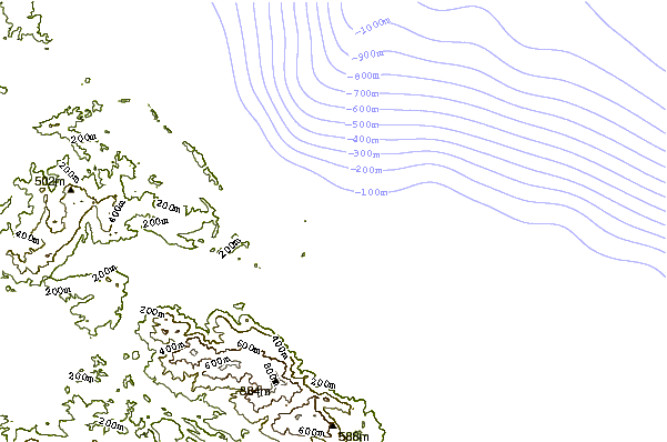 Shoreline around Little Shoal