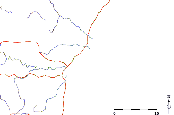 Roads and rivers around Little Swanport