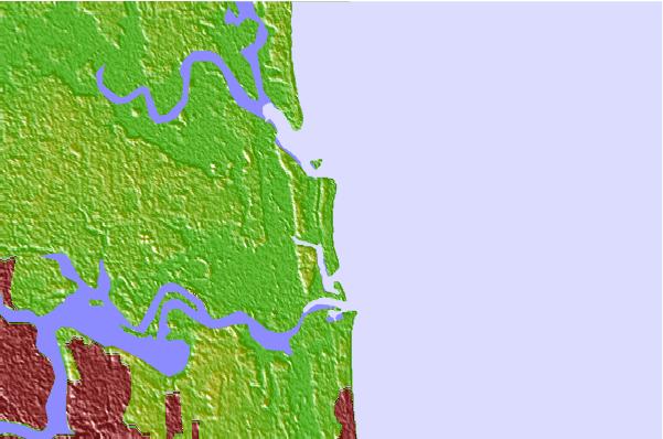 Surf breaks located close to Little Talbot Island