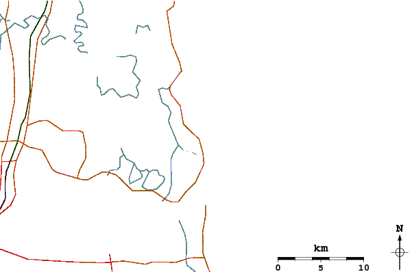 Roads and rivers around Little Talbot Island